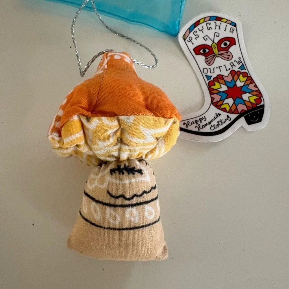 NWT Free People Psychic Outlaw Bandana Shroom Ornament
